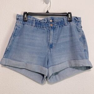 Hollister Ultra High Rise Paper Bag Waist Mom Shorts Size 15